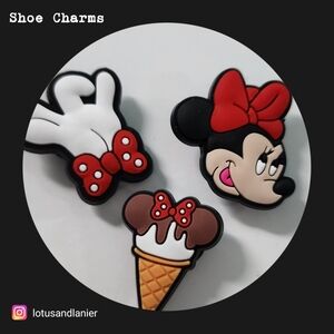 Shoe Charms Minnie Set of 3